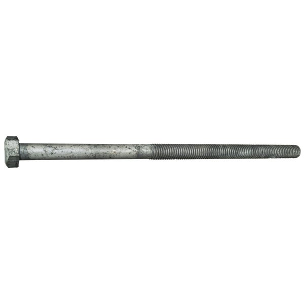 Midwest Fastener 1/2"-13 Hex Head Cap Screw, Hot Dipped Galvanized Steel, 10 in L, 25 PK 54446